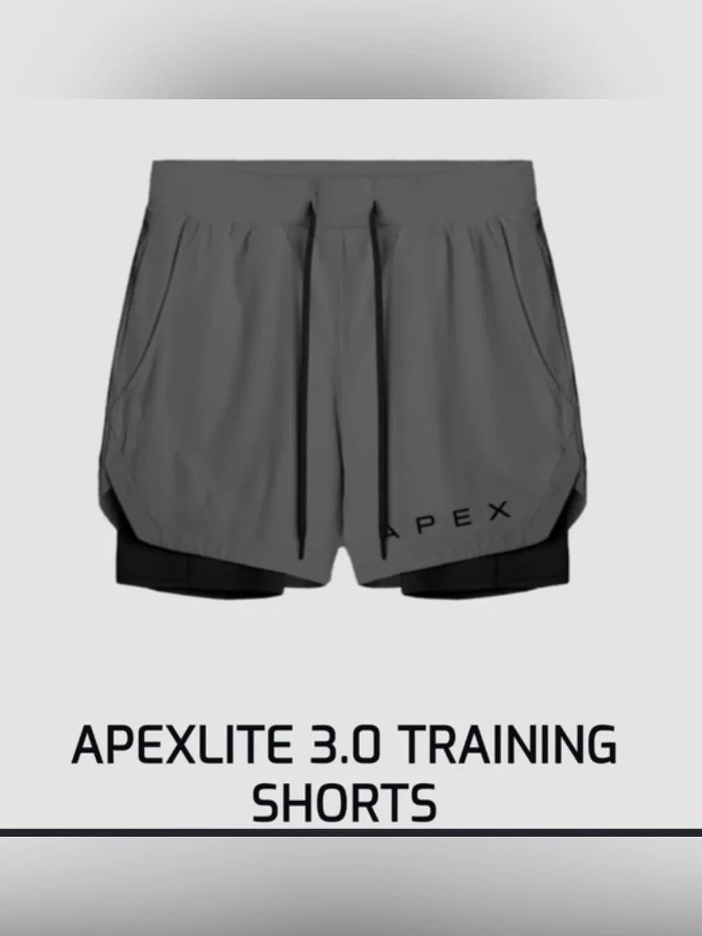 APEX Shorts Training Apexlite 3.0 Gray Workout , size M